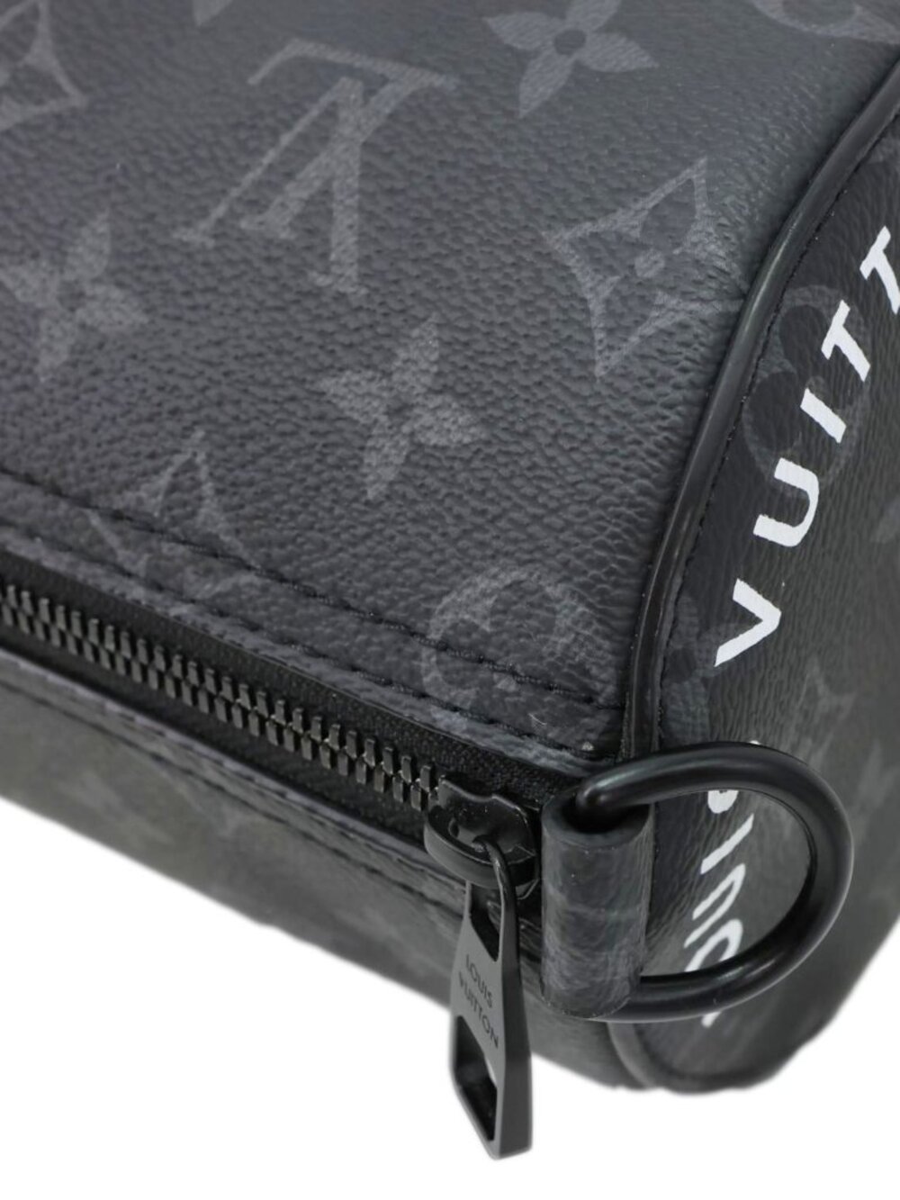 Louis Vuitton  Polochon PM Soft Monogram Eclipse Canvas Crossbody Bag Black - Picture 8 of 14